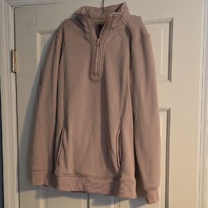 Woman's Dusty Pink Half-Zip Sweater